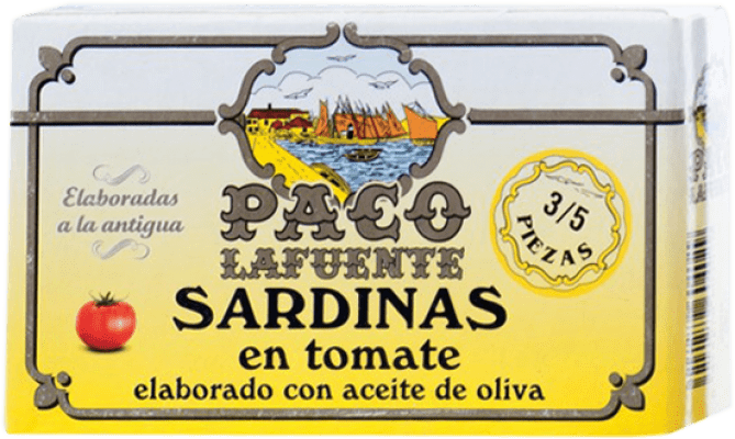 2,95 € Free Shipping | Fish Preserves Conservera Gallega Paco Lafuente Sardina en Tomate Galicia Spain 3-5 Pieces