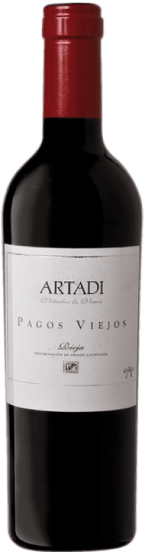 39,95 € Бесплатная доставка | Красное вино Artadi Pagos Viejos D.O. Navarra Наварра Испания Tempranillo, Viura Половина бутылки 37 cl