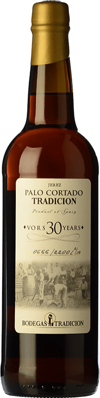 147,95 € Envío gratis | Vino generoso Tradición Palo Cortado V.O.R.S. Very Old Rare Sherry D.O. Jerez-Xérès-Sherry Andalucía España Palomino Fino Botella 75 cl