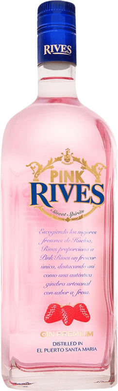 16,95 € Envio grátis | Gin Rives Pink Andaluzia Espanha Garrafa 70 cl