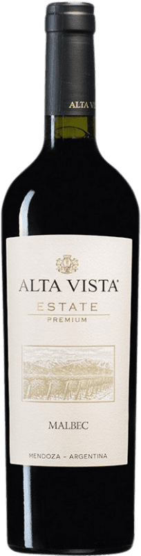12,95 € 免费送货 | 红酒 Altavista Premium I.G. Mendoza 门多萨 阿根廷 Malbec 瓶子 75 cl