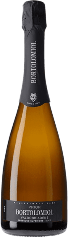 12,95 € Бесплатная доставка | Белое игристое вино Bortolomiol Prior D.O.C.G. Prosecco di Conegliano-Valdobbiadene Италия 75 cl