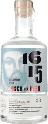 31,95 € 免费送货 | Pisco 1615 Quebranta Puro 秘鲁 瓶子 70 cl