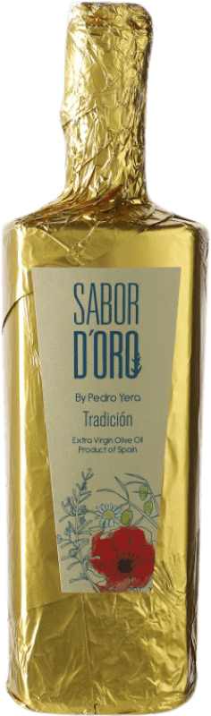 33,95 € Envío gratis | Aceite de Oliva Sabor d'Oro by Pedro Yera Rama Origen AOVE Virgen Extra España Botella Medium 50 cl
