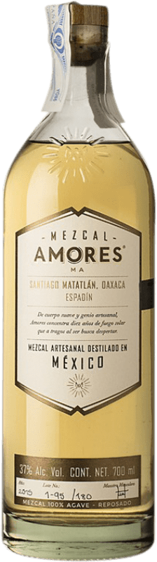 78,95 € Kostenloser Versand | Mezcal Amores Reposado Espadín Mexiko Flasche 70 cl