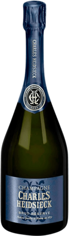 63,95 € Kostenloser Versand | Weißer Sekt Charles Heidsieck Brut Reserve A.O.C. Champagne Champagner Frankreich Pinot Schwarz, Chardonnay, Pinot Meunier Flasche 75 cl