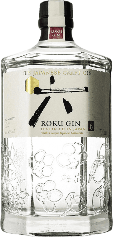 32,95 € 免费送货 | 金酒 Gin Suntory Roku Craft 日本 70 cl
