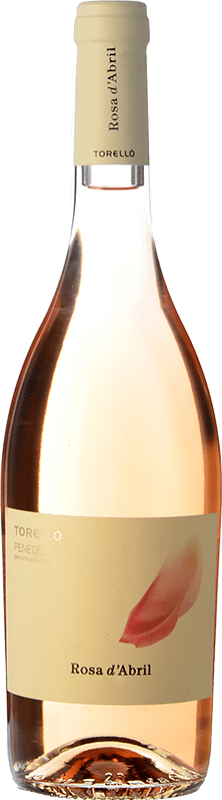 16,95 € Бесплатная доставка | Розовое вино Torelló Rosa d'Abril D.O. Penedès Каталония Испания Syrah, Malvasía, Macabeo бутылка 75 cl
