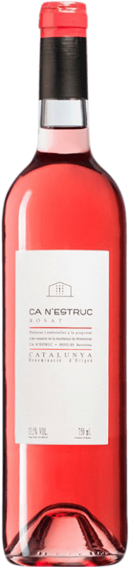4,95 € Free Shipping | Rosé wine Ca N'Estruc Rosat D.O. Catalunya Catalonia Spain Bottle 75 cl