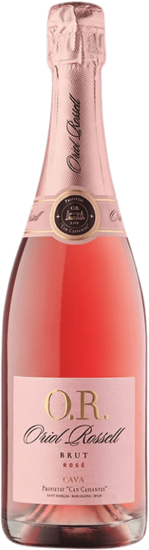 16,95 € Kostenloser Versand | Rosé Sekt Oriol Rossell Brut — Herb D.O. Cava Spanien Garnacha — Grenache, Pinot Noir — Spätburgunder Flasche 75 cl