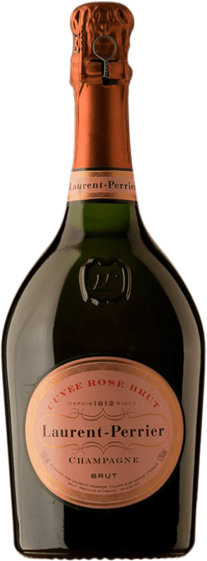 107,95 € 免费送货 | 玫瑰气泡酒 Laurent Perrier Cuvée Rosé 香槟 大储备 A.O.C. Champagne 香槟酒 法国 Pinot Black 瓶子 75 cl