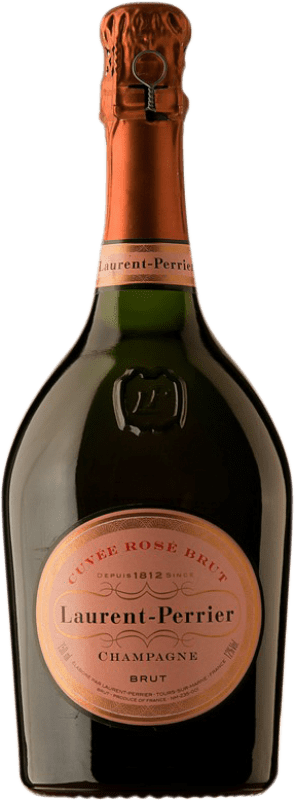 115,95 € 免费送货 | 桃红起泡酒 Laurent Perrier Brut — 起泡酒 干型 Cuvée, Rosé — 桃红葡萄酒 特级珍藏 A.O.C. Champagne 香槟酒 法国 Pinot Noir — 黑皮诺 75 cl