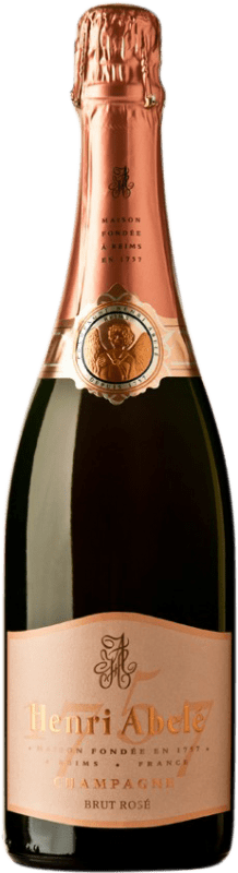 41,95 € 免费送货 | 玫瑰气泡酒 Henri Abelé Rosé 香槟 A.O.C. Champagne 香槟酒 法国 Pinot Black, Chardonnay, Pinot Meunier 瓶子 75 cl