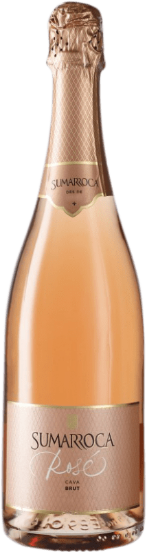 9,95 € Free Shipping | Rosé sparkling Sumarroca Rosé Brut D.O. Cava Spain Bottle 75 cl