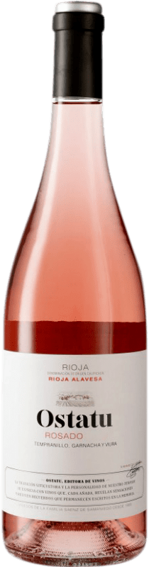 6,95 € Free Shipping | Rosé wine Ostatu Rosé D.O.Ca. Rioja Spain Tempranillo, Grenache, Viura Bottle 75 cl