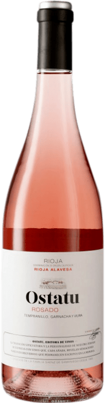 6,95 € Spedizione Gratuita | Vino Rosato Ostatu Rosé — Rosato D.O.Ca. Rioja Spagna Tempranillo, Garnacha — Grenache, Viura 75 cl