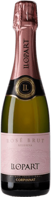 13,95 € Kostenloser Versand | Rosé Sekt Llopart Rosé Brut Reserve Corpinnat Spanien Grenache, Monastrell, Spätburgunder Halbe Flasche 37 cl