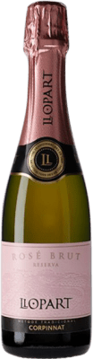 13,95 € Kostenloser Versand | Rosé Sekt Llopart Brut — Herb Rosé Reserve — Gereift Corpinnat Spanien Garnacha — Grenache, Monastrell, Pinot Noir — Spätburgunder Halbflasche 37 cl