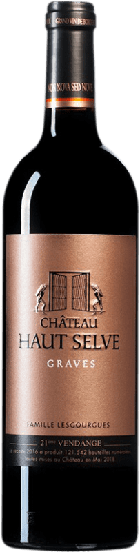 23,95 € Бесплатная доставка | Красное вино Château Haut Selve Rouge A.O.C. Graves Бордо Франция Merlot, Cabernet Sauvignon бутылка 75 cl