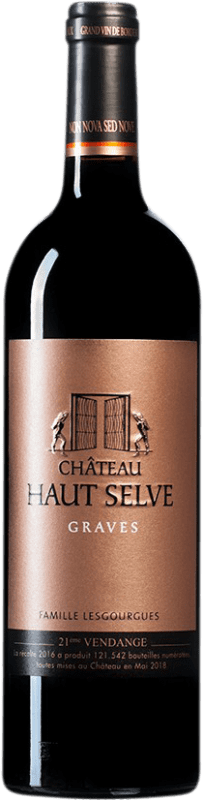 18,95 € Envoi gratuit | Vin Rouge Château Haut Selve A.O.C. Graves Bordeaux France Merlot, Cabernet Sauvignon Bouteille 75 cl