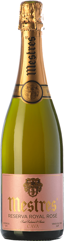 15,95 € Envoi gratuit | Vin Mousseux Rosé Mestres Royal Rosé Réserve D.O. Cava Espagne Monastrell, Pinot Noir, Trepat Bouteille 75 cl