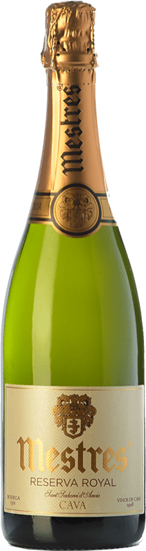 12,95 € 送料無料 | 白スパークリングワイン Mestres Royal 予約 D.O. Cava スペイン Macabeo, Xarel·lo, Parellada ボトル 75 cl