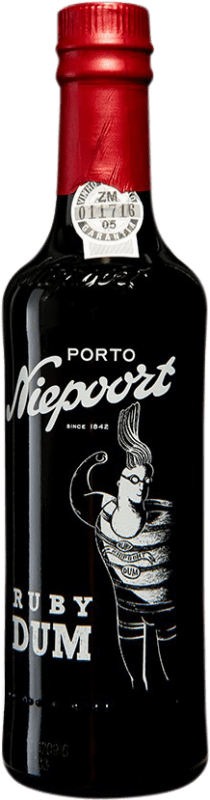 10,95 € 免费送货 | 红葡萄酒 Niepoort Dum Ruby — 红宝石波特 I.G. Porto 波尔图 葡萄牙 Sousón — Sousão — 苏桑, Touriga Franca, Touriga Nacional, Tinta Roriz, Tinta Amarela, Tinta Cão, Tinta Francisca 半瓶装 37 cl
