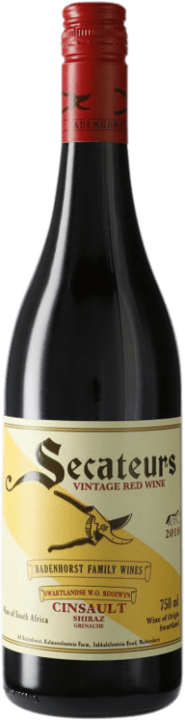 14,95 € 送料無料 | 赤ワイン A.A. Badenhorst Secateurs Blend — ブレンド W.O. Swartland スワートランド 南アフリカ Garnacha — グルナッシュ, Cabernet Sauvignon — カベルネ・ソーヴィニヨン, Cariñena — カリニャン, Cinsault — サンソー 75 cl