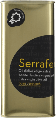 25,95 € Envío gratis | Aceite de Oliva Oli de Ventallo Serraferran Oli Virgen España Arbequina, Argudell Lata Especial 50 cl