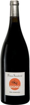 35,95 € Envío gratis | Vino tinto Finca Sandoval Signo D.O. Manchuela Castilla la Mancha España Bobal Botella Magnum 1,5 L