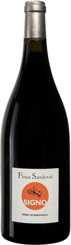 37,95 € Kostenloser Versand | Rotwein Finca Sandoval Signo D.O. Manchuela Kastilien-La Mancha Spanien Bobal Magnumflasche 1,5 L