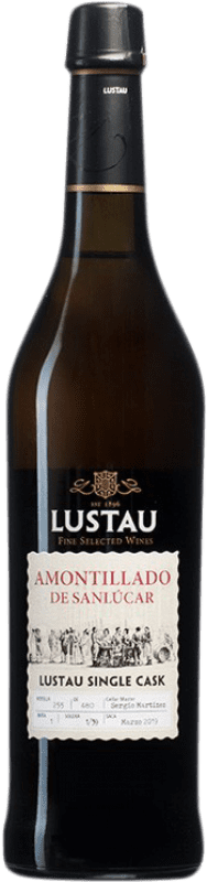 85,95 € Envío gratis | Vino Generoso Fortificado Lustau Sanlúcar Single Cask — Barrica Única, Amontillado D.O. Jerez-Xérès-Sherry Andalucía España Palomino Fino Botella Medium 50 cl