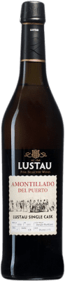 69,95 € Envio grátis | Vinho Generoso Fortificado Lustau Single Cask Amontillado del Puerto D.O. Jerez-Xérès-Sherry Andaluzia Espanha Palomino Fino Garrafa Medium 50 cl