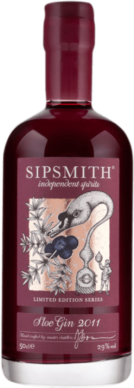 26,95 € Kostenloser Versand | Gin Sipsmith Sloe Gin Großbritannien Medium Flasche 50 cl