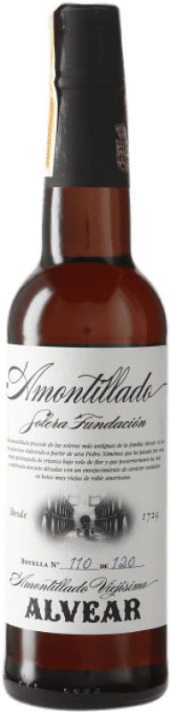 73,95 € Kostenloser Versand | Verstärkter Wein Alvear Solera Fundación Amontillado D.O. Montilla-Moriles Spanien Halbe Flasche 37 cl