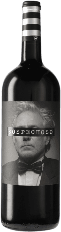 13,95 € Envío gratis | Vino Tinto Uvas Felices Sospechoso I.G.P. Vino de la Tierra de Castilla Castilla la Mancha España Tempranillo, Tinta de Toro Botella Magnum 1,5 L