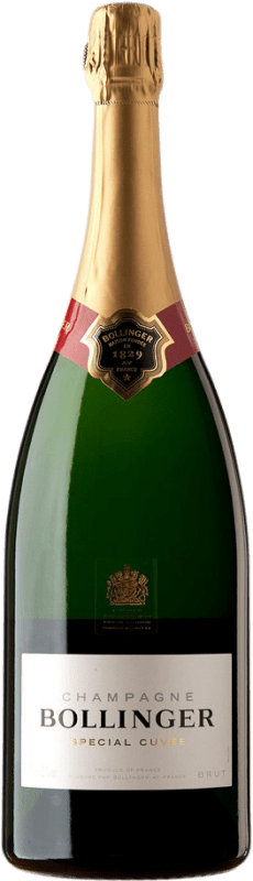 161,95 € 免费送货 | 白起泡酒 Bollinger Special Cuvée 香槟 A.O.C. Champagne 香槟酒 法国 Pinot Black, Chardonnay, Pinot Meunier 瓶子 Magnum 1,5 L