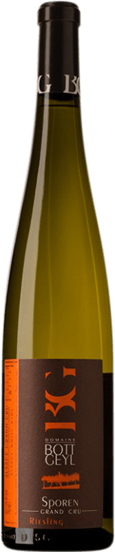 114,95 € Бесплатная доставка | Белое вино Domaine Bott-Geyl Sporen A.O.C. Alsace Grand Cru Эльзас Франция Riesling бутылка 75 cl