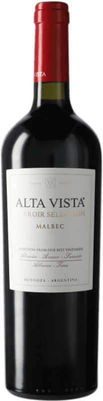 19,95 € 免费送货 | 红酒 Altavista Terroir Selection I.G. Mendoza 门多萨 阿根廷 Malbec 瓶子 75 cl