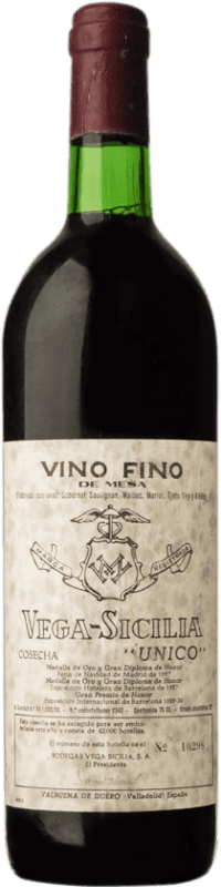 802,95 € Free Shipping | Red Wine Vega Sicilia Único Grand Reserve — Long Barrel-Aged 1969 D.O. Ribera del Duero Castilla y León Spain Tempranillo, Merlot, Cabernet Sauvignon Bottle 75 cl