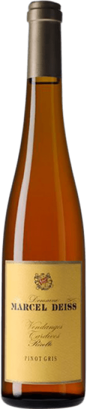 48,95 € Envio grátis | Vinho branco Marcel Deiss V.T. A.O.C. Alsace Alsácia França Pinot Cinza Garrafa Medium 50 cl