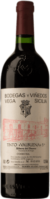 172,95 € Kostenloser Versand | Rotwein Vega Sicilia Valbuena 5º Año Reserve 1995 D.O. Ribera del Duero Kastilien und León Spanien Tempranillo, Merlot, Malbec Flasche 75 cl