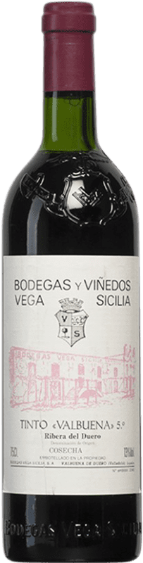 184,95 € Free Shipping | Red wine Vega Sicilia Valbuena 5º Año Reserva 1983 D.O. Ribera del Duero Castilla y León Spain Tempranillo, Merlot, Malbec Bottle 75 cl