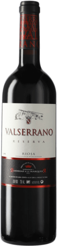 19,95 € Envoi gratuit | Vin rouge La Marquesa Valserrano Réserve D.O.Ca. Rioja Espagne Tempranillo, Graciano Bouteille 75 cl