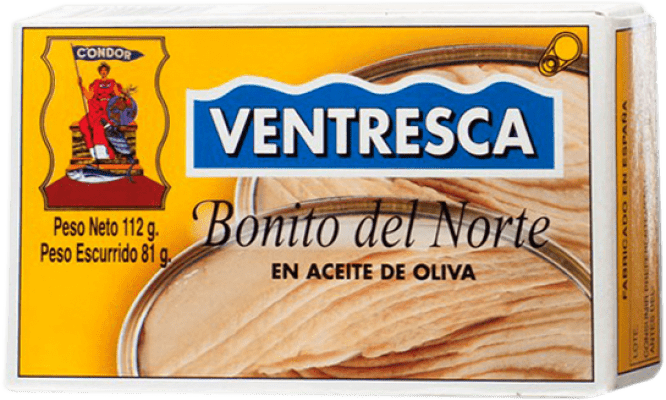 15,95 € Free Shipping | Conservas de Pescado Condor Ventresca de Bonito del Norte en Aceite de Oliva Spain