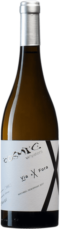 15,95 € Free Shipping | White wine Còsmic Via Fora Semi-Brisat D.O. Penedès Catalonia Spain Macabeo Bottle 75 cl