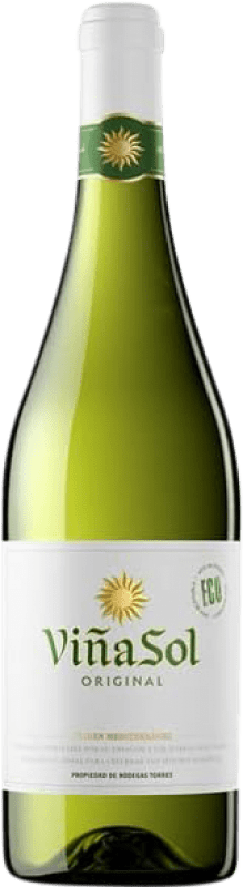 10,95 € Free Shipping | White wine Torres Viña Sol D.O. Penedès Catalonia Spain Parellada Bottle 75 cl