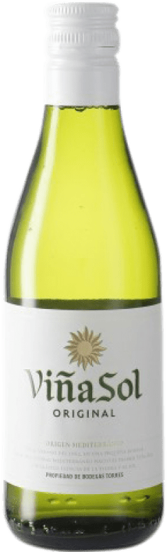 2,95 € 送料無料 | 白ワイン Torres Viña Sol D.O. Penedès カタロニア スペイン Parellada — パレリャーダ 小瓶 18 cl