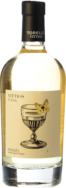 13,95 € Бесплатная доставка | Белое вино Torelló Vittios D.O. Penedès Каталония Испания Xarel·lo бутылка Medium 50 cl