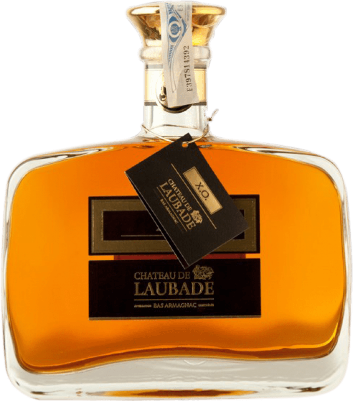 82,95 € Spedizione Gratuita | Armagnac Château de Laubade X.O. Extra Old Carafe Diamant de Luxe I.G.P. Bas Armagnac Francia Bottiglia 70 cl